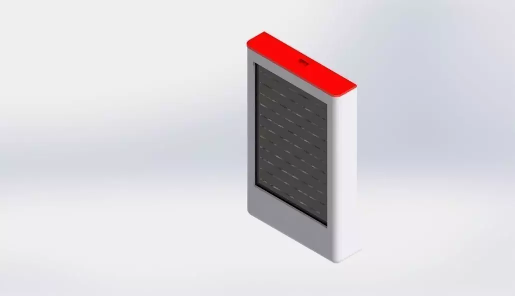 mobile solar charger  3D print model_0