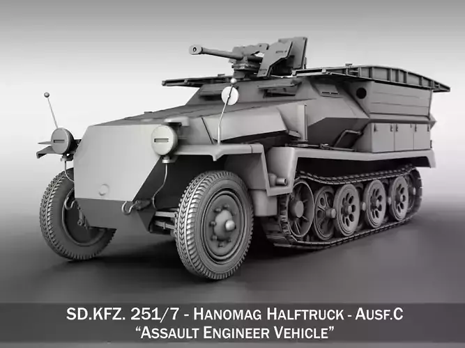 SD KFZ 251 7 Ausf C - Hanomag Pioneer Assault bridge