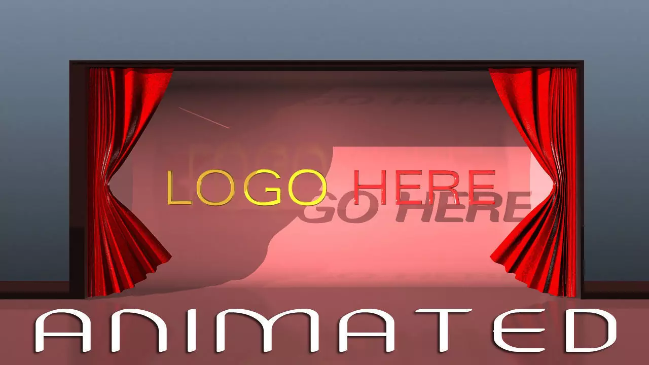 CURTAIN ANIMATED 3D model_0