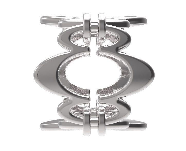 Silver Ring-0003 3D print model_5