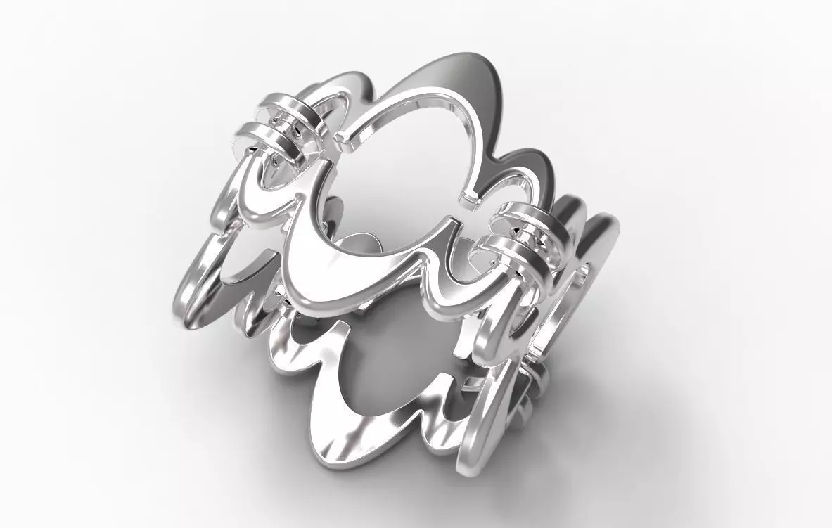 Silver Ring-0003 3D print model_0