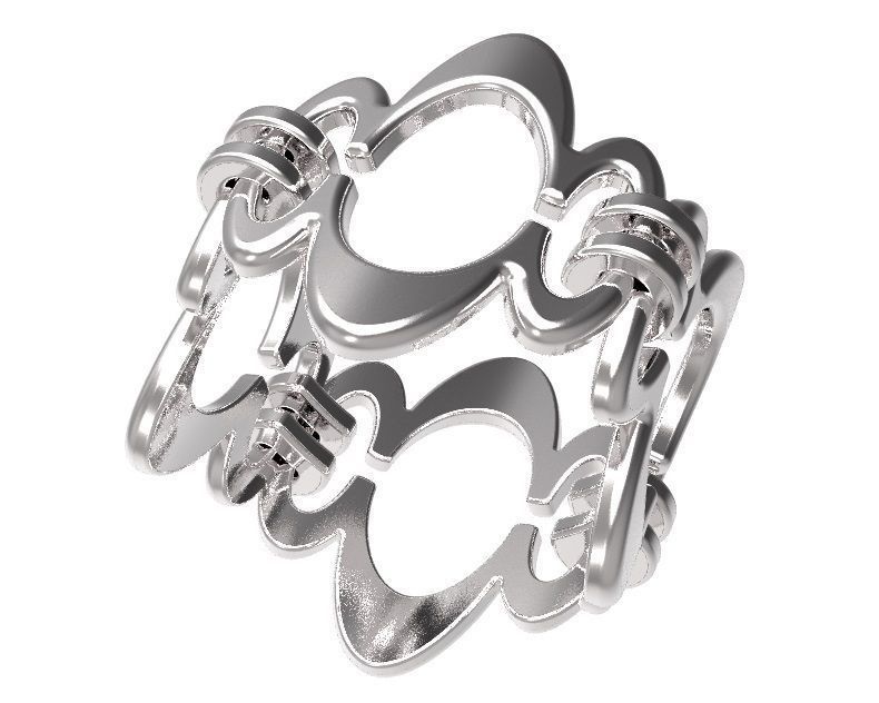 Silver Ring-0003 3D print model_2