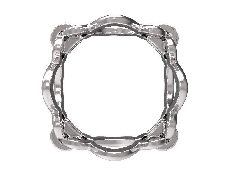 Silver Ring-0003 3D print model_3