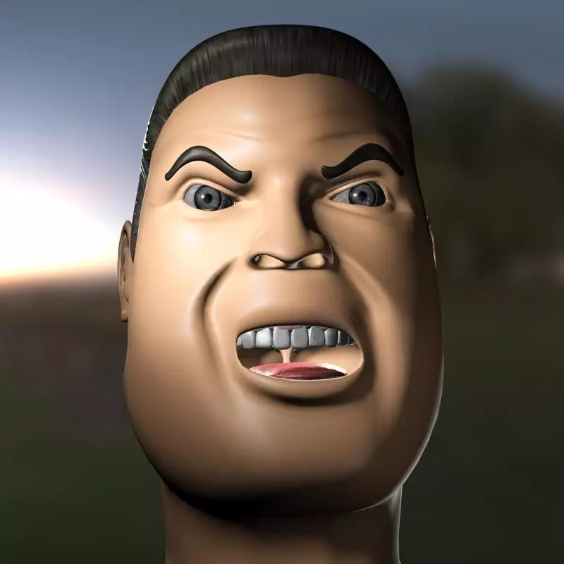 JJM - TOON FACE 3D model_0