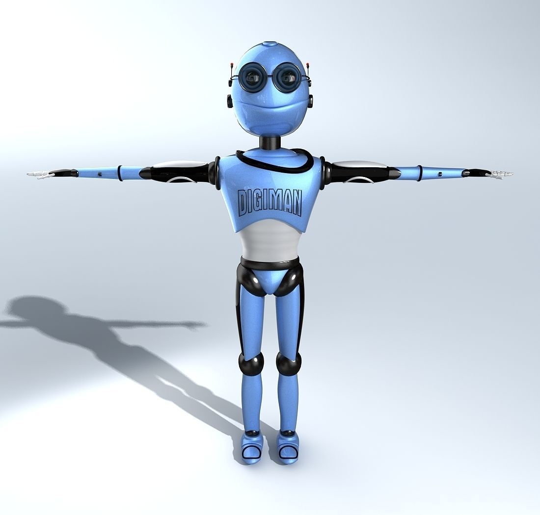 DIGIMAN COOL ROBOT 3D model_5