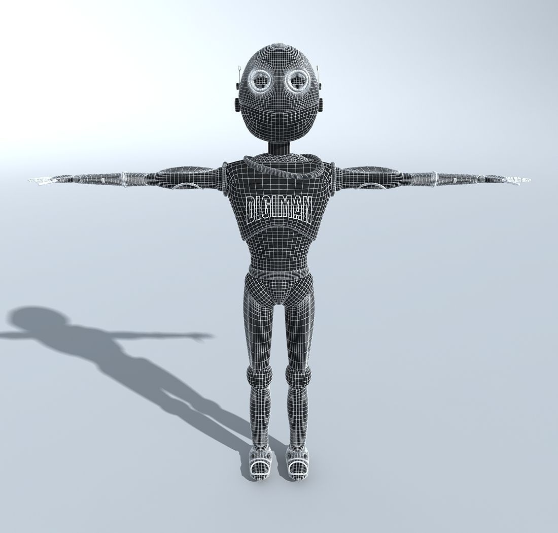 DIGIMAN COOL ROBOT 3D model_7