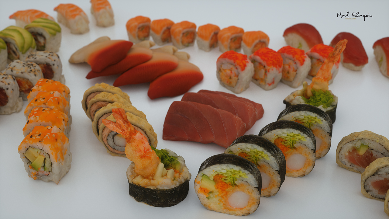 Sushi Assortiment  Low-poly 3D model_1
