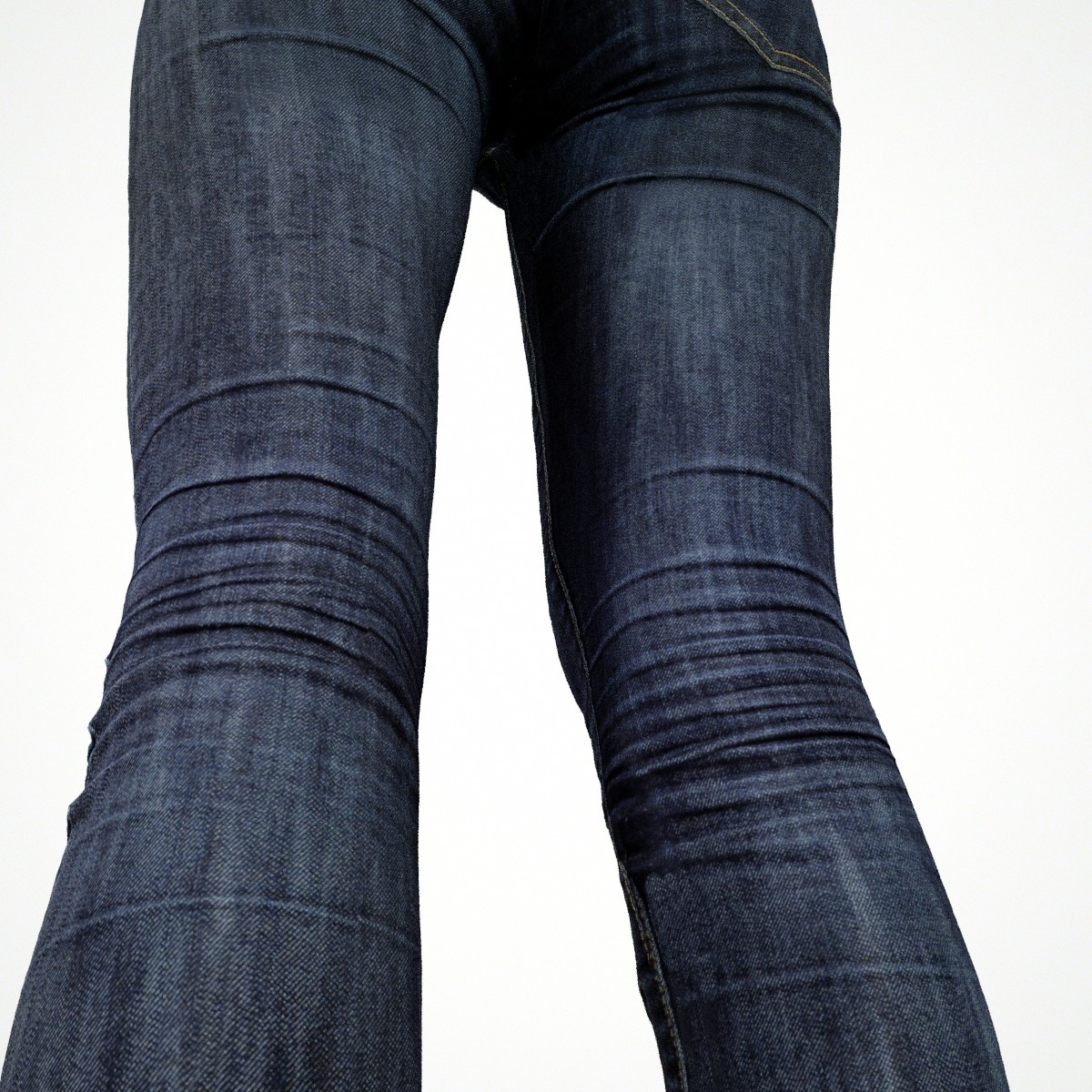 Jeans Low-poly 3D model_5