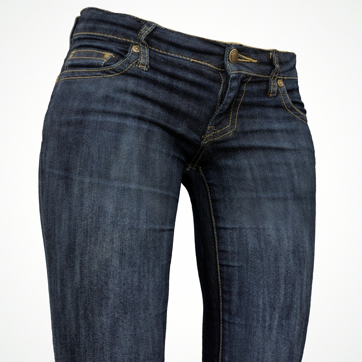 Jeans Low-poly 3D model_2