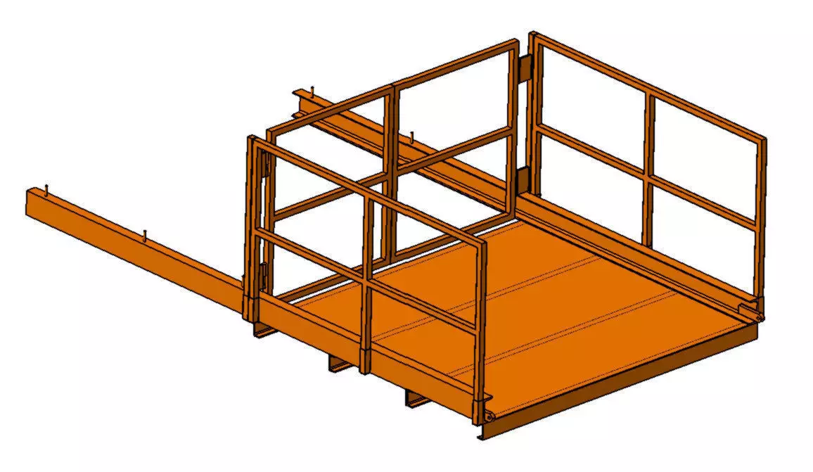 Industrial Platform  Free 3D model_0