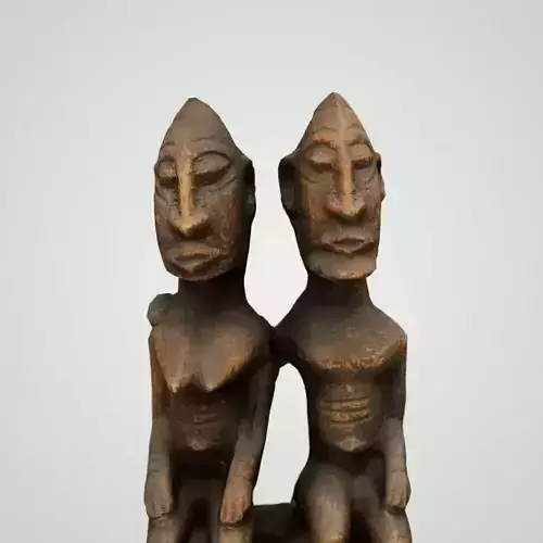 Couple on Wooden Sphere