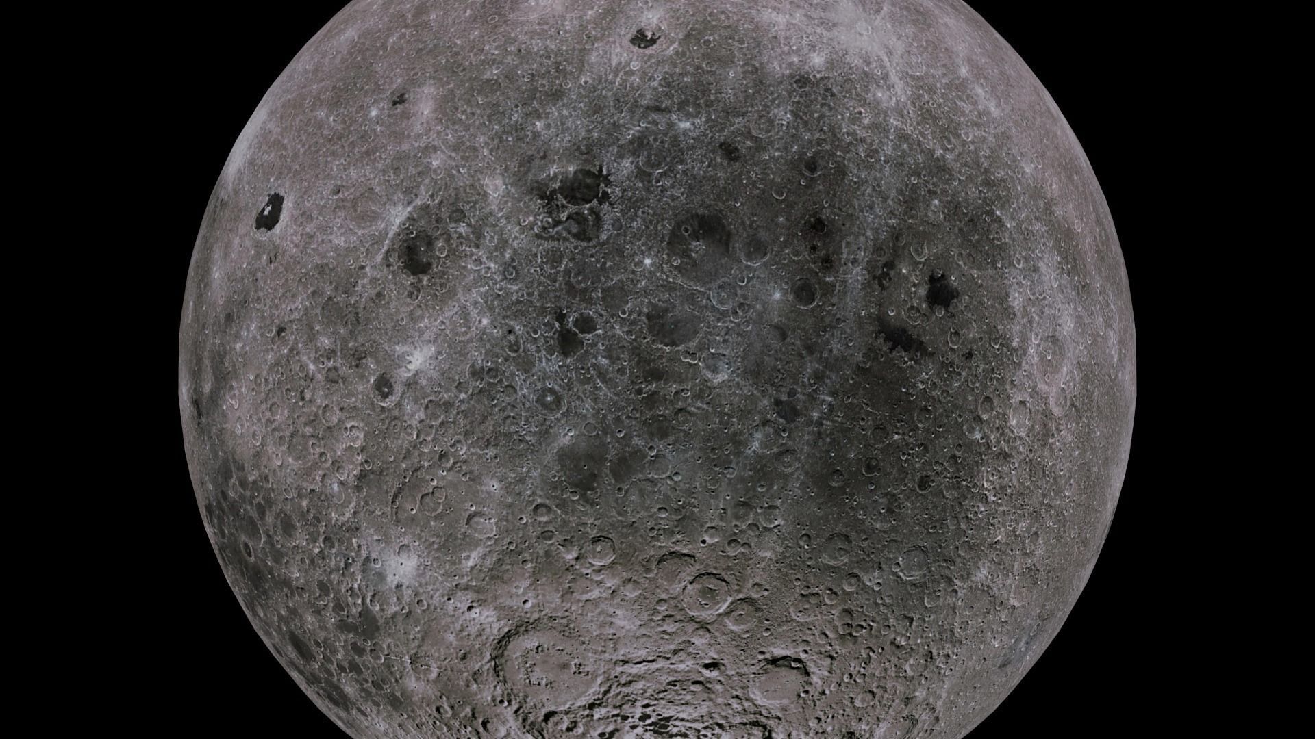 Moon 4k full Low-poly 3D model_5