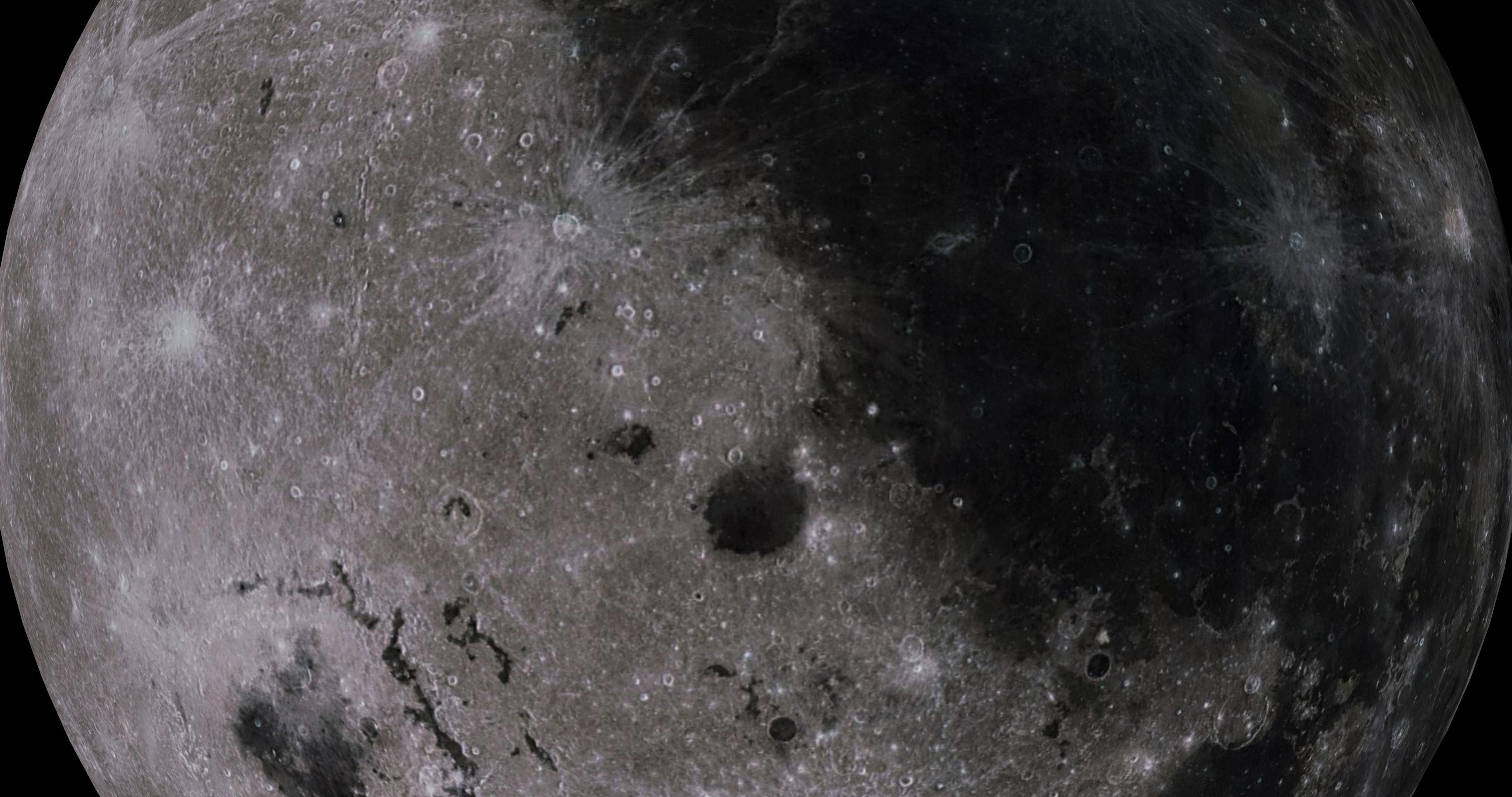 Moon 4k full Low-poly 3D model_2