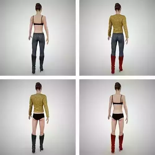 Modular Female 3D Model