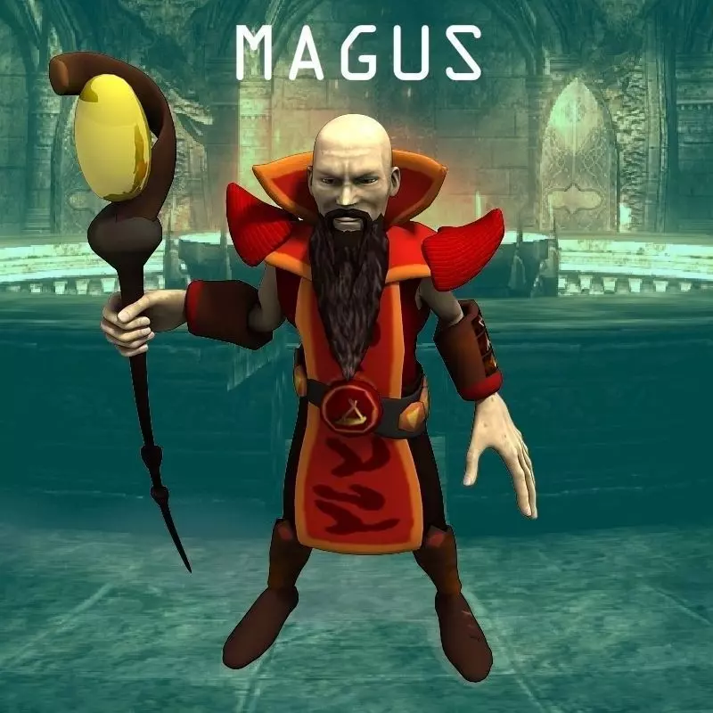 Magus for Unity Low-poly 3D model
