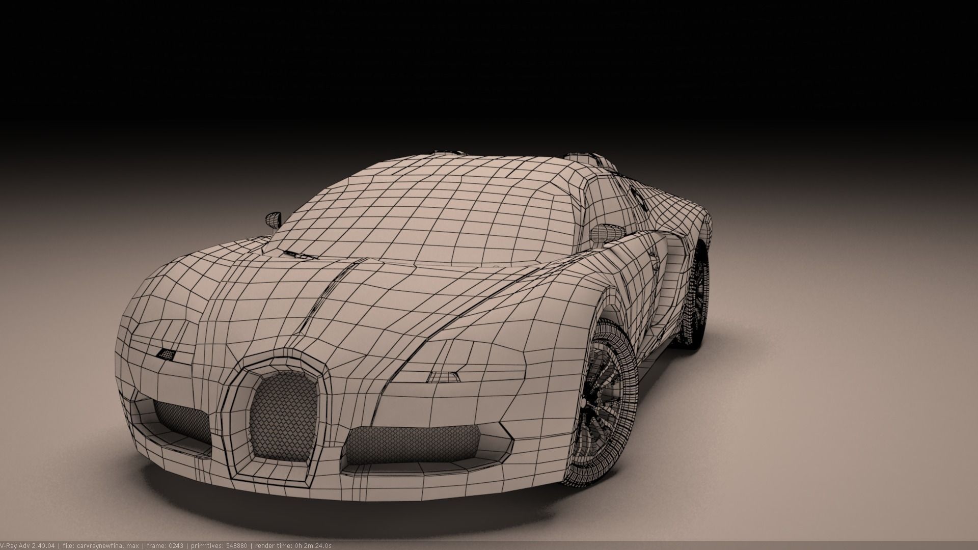 bugatti veyron Free 3D model_5