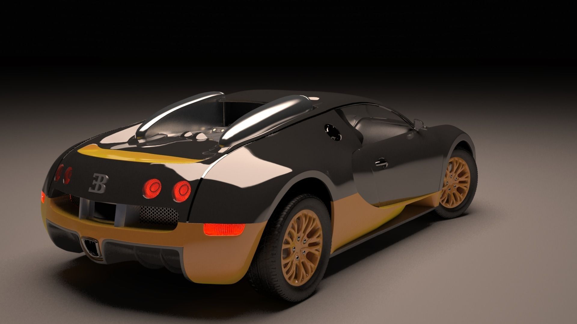 bugatti veyron Free 3D model_3