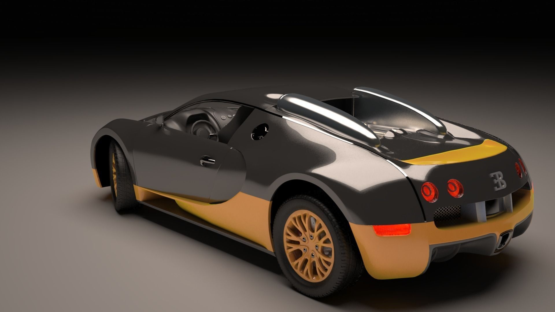 bugatti veyron Free 3D model_4