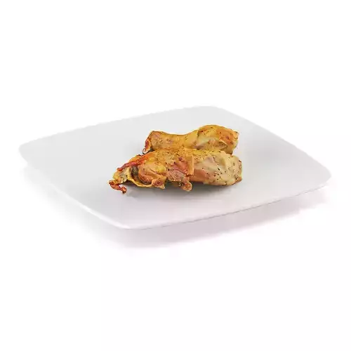 Pan-fried chicken leg