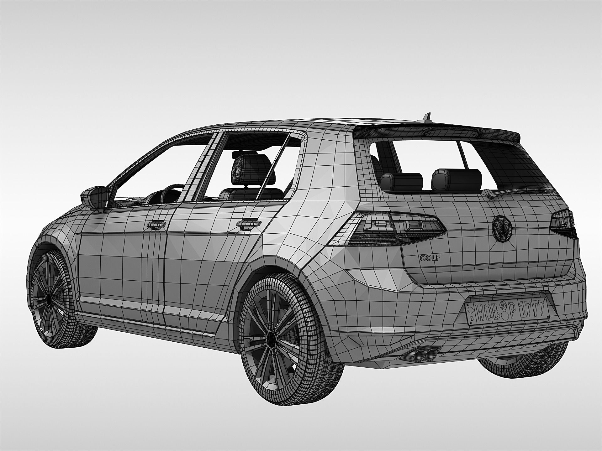 Volkswagen Golf MK7 2013 3D model_8