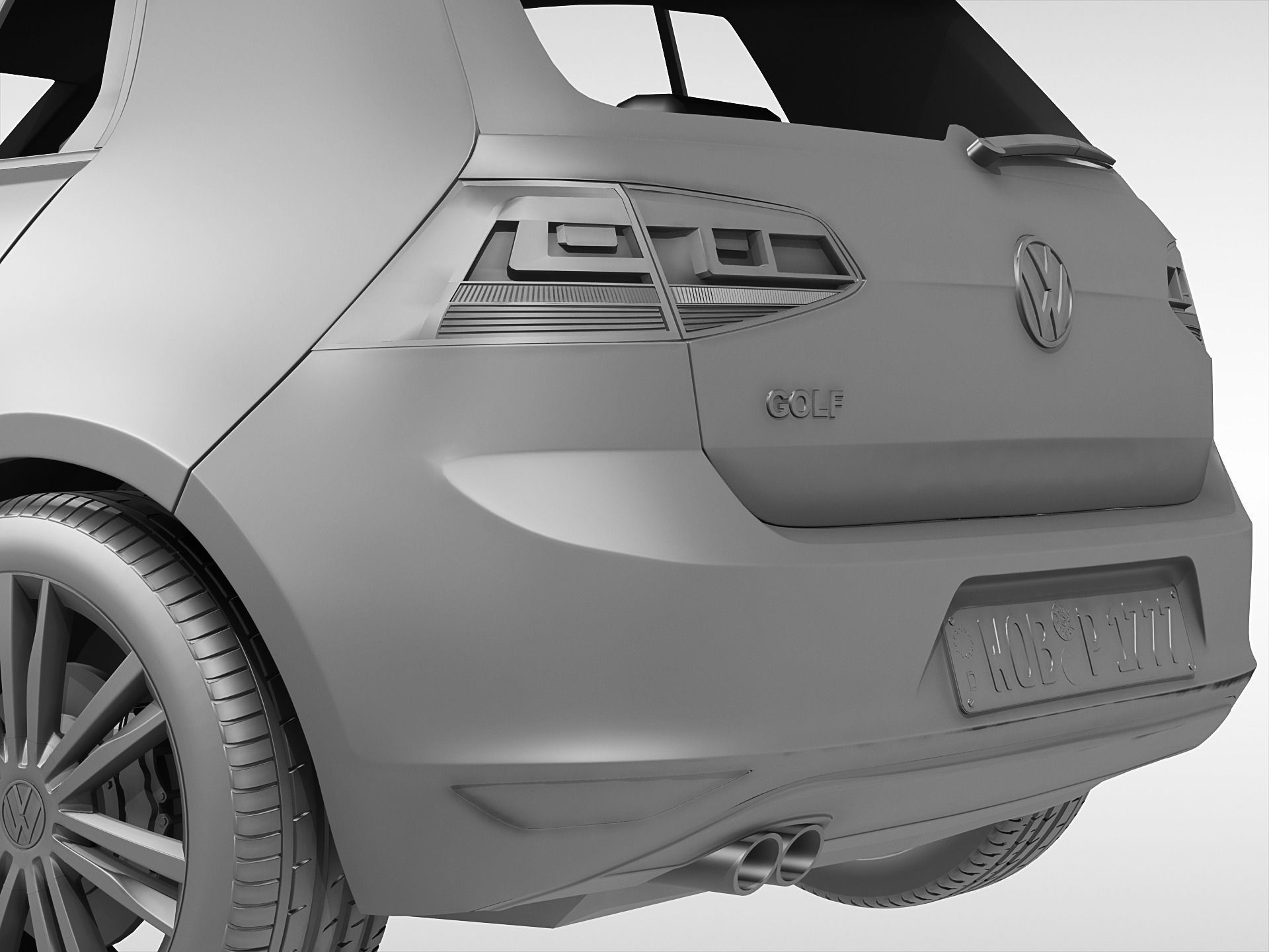 Volkswagen Golf MK7 2013 3D model_10