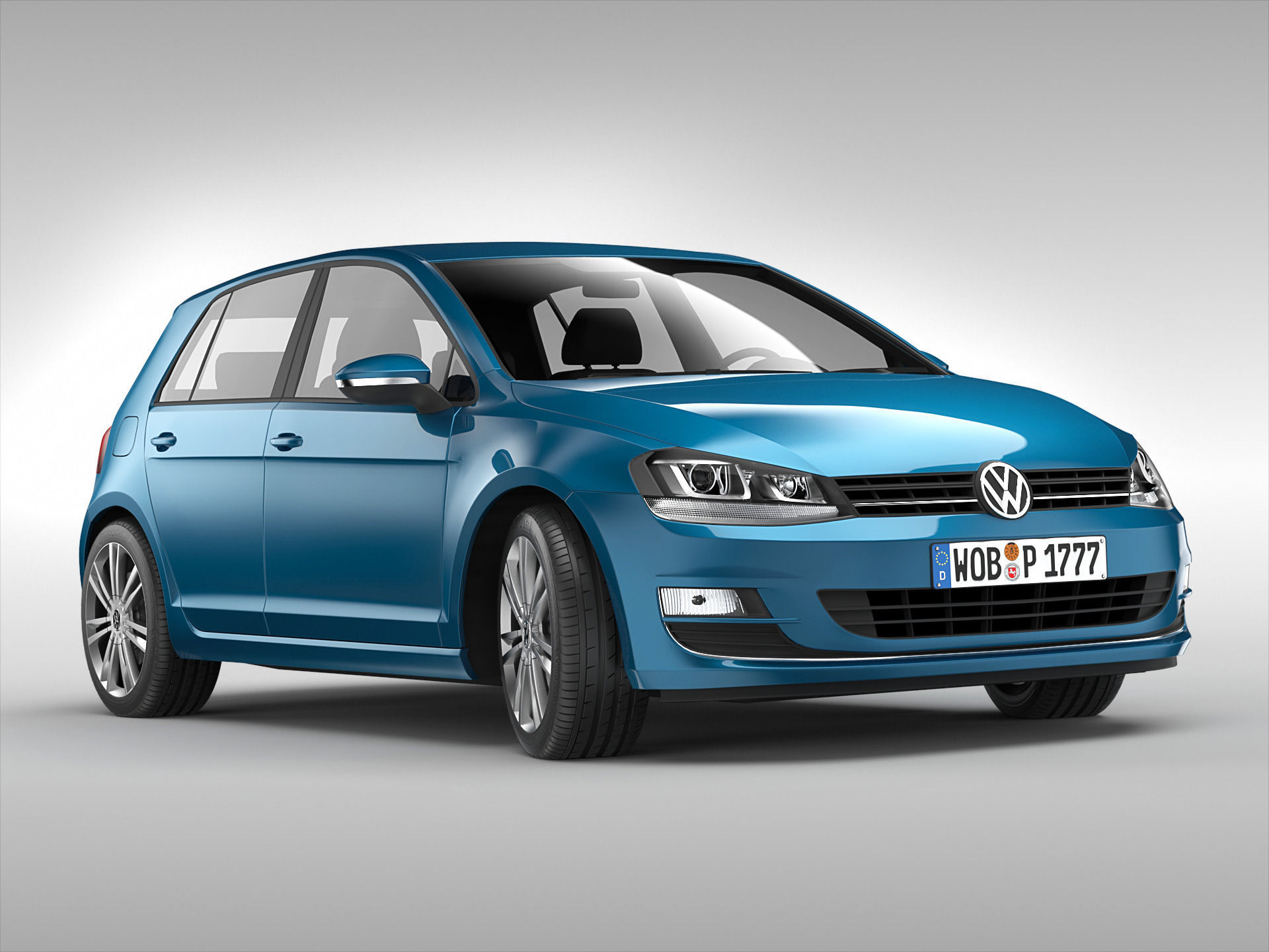 Volkswagen Golf MK7 2013 3D model_6