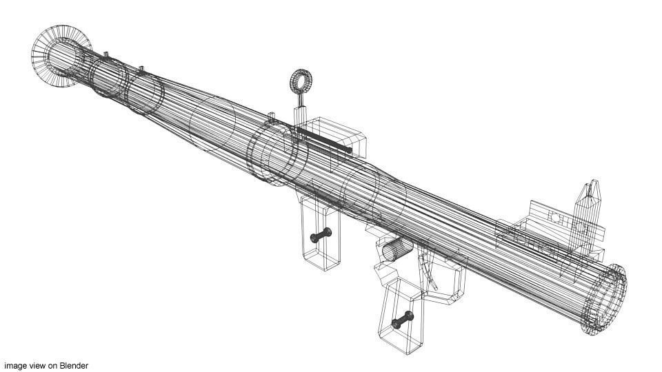 Rocket Launcher - Shoulder-fired - RPG 3D model_3
