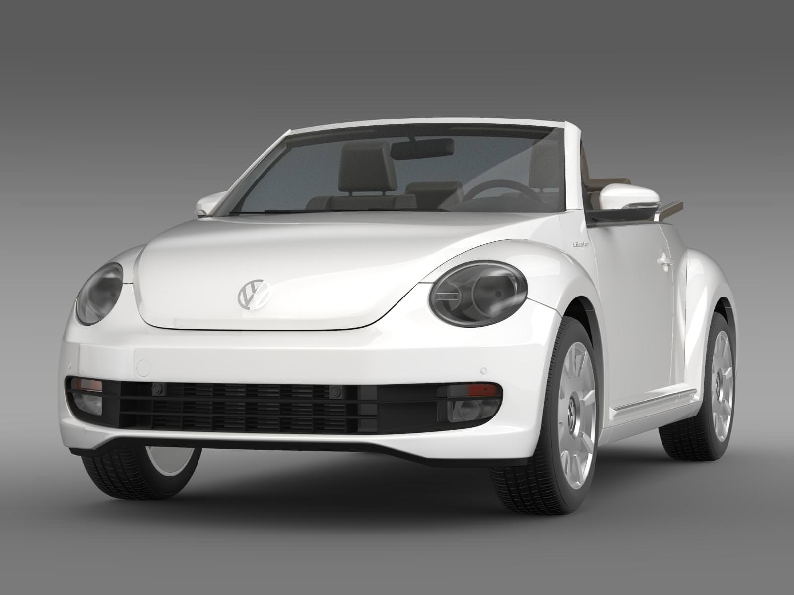 VW I Beetle Cabrio 2015 3D model_2