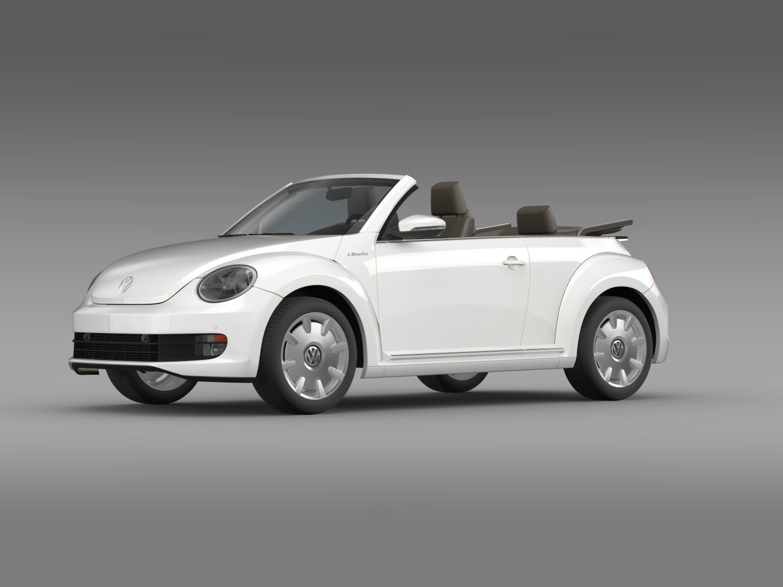 VW I Beetle Cabrio 2015 3D model_4