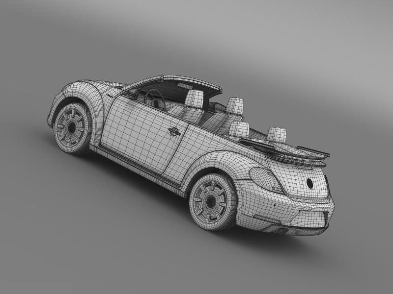 VW I Beetle Cabrio 2015 3D model_20