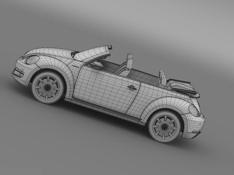 VW I Beetle Cabrio 2015 3D model_19