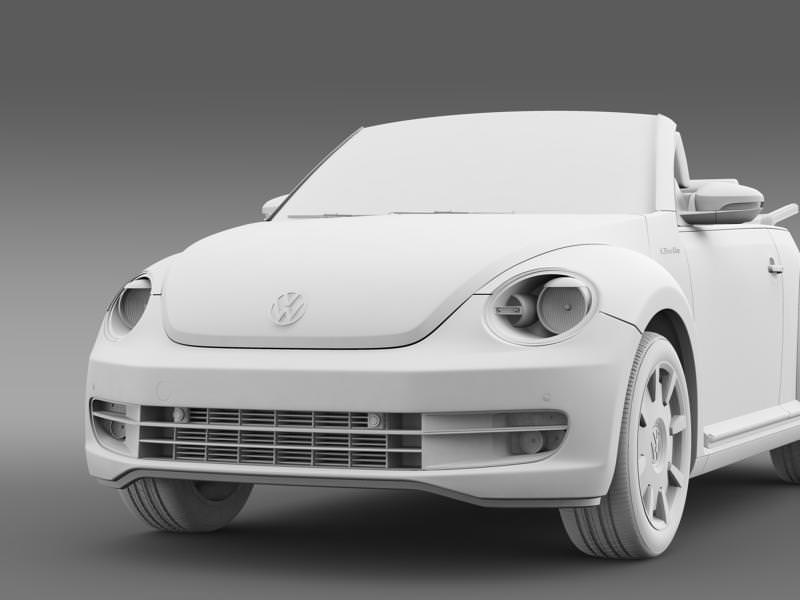 VW I Beetle Cabrio 2015 3D model_16