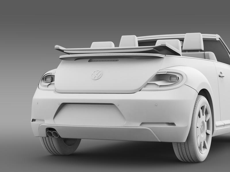 VW I Beetle Cabrio 2015 3D model_17