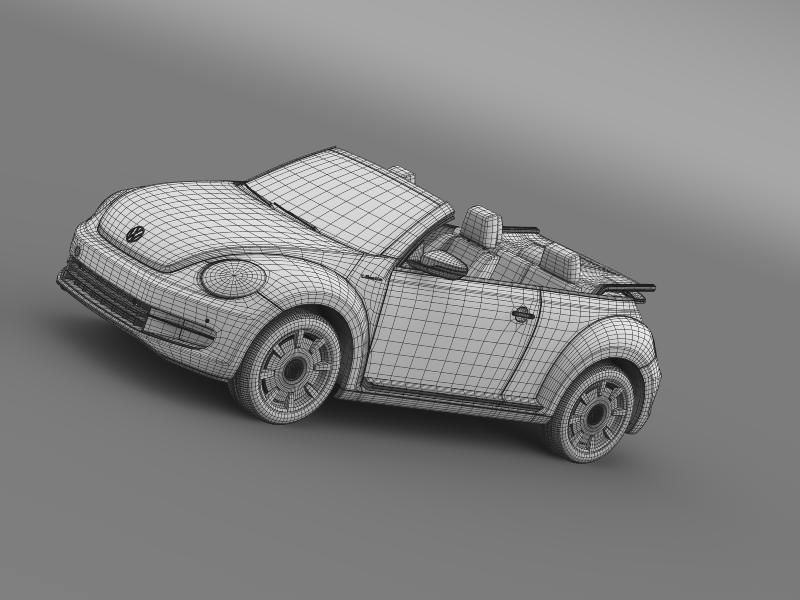 VW I Beetle Cabrio 2015 3D model_18