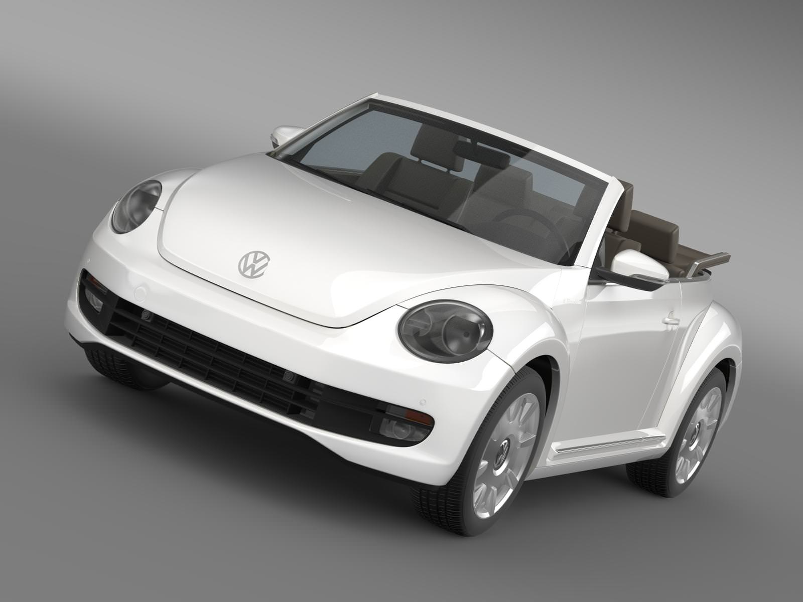 VW I Beetle Cabrio 2015 3D model_1