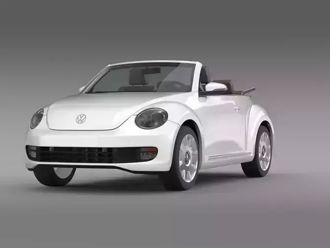 VW I Beetle Cabrio 2015 3D model