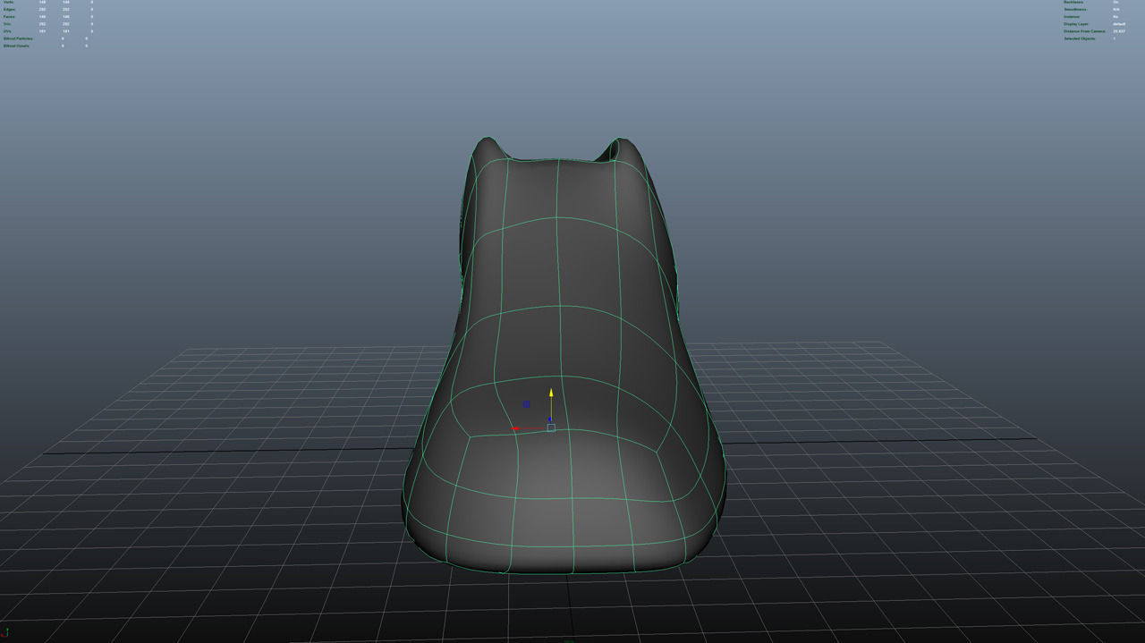 Shoe Base Mesh Low-poly 3D model_3