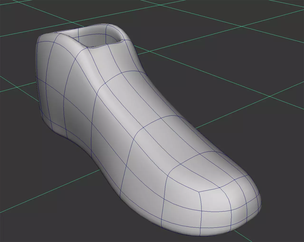 Shoe Base Mesh Low-poly 3D model_0
