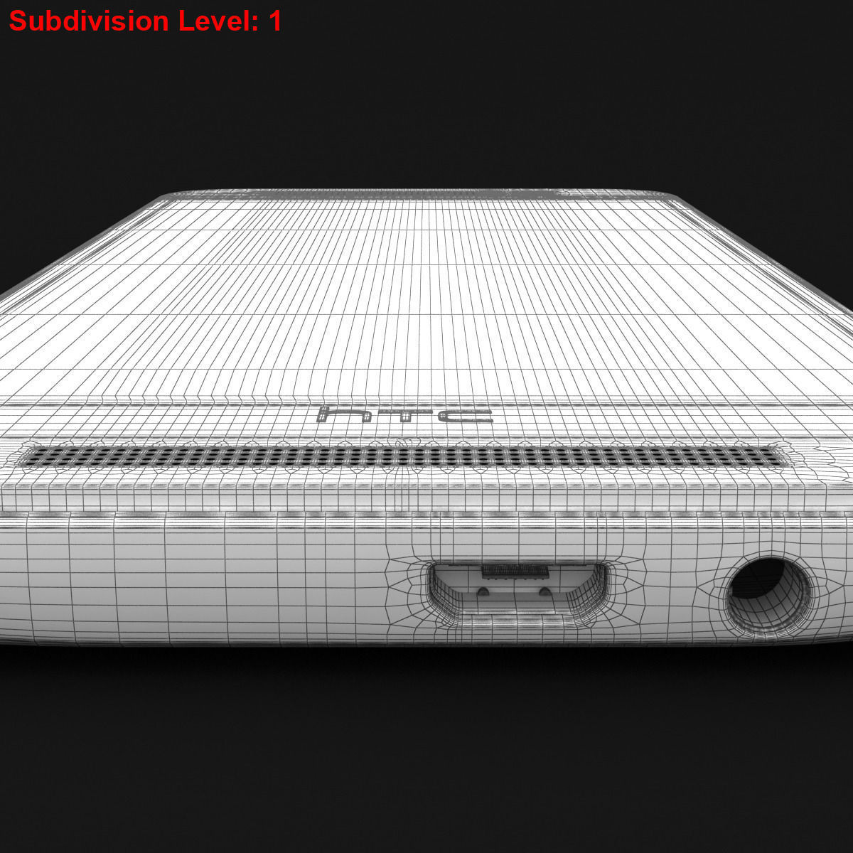 HTC One M9 Gunmetal Gray 3D model_24