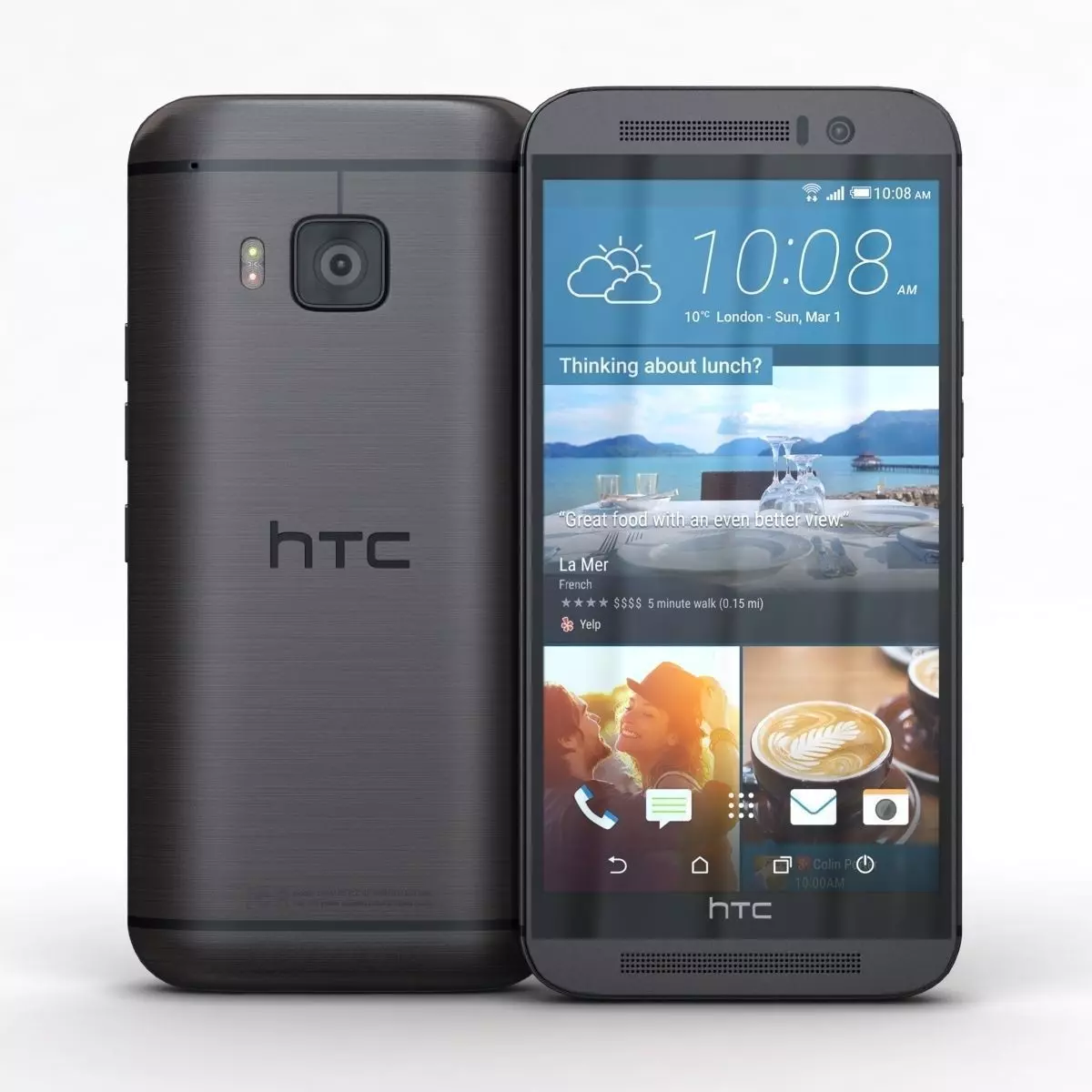 HTC One M9 Gunmetal Gray 3D model_0