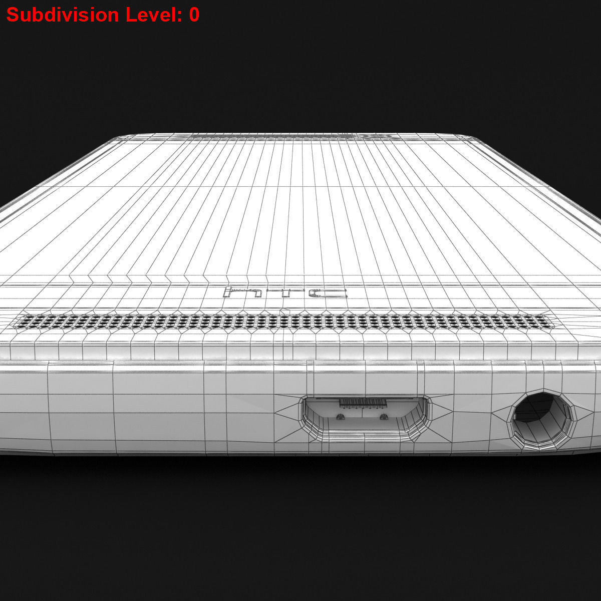 HTC One M9 Gunmetal Gray 3D model_25