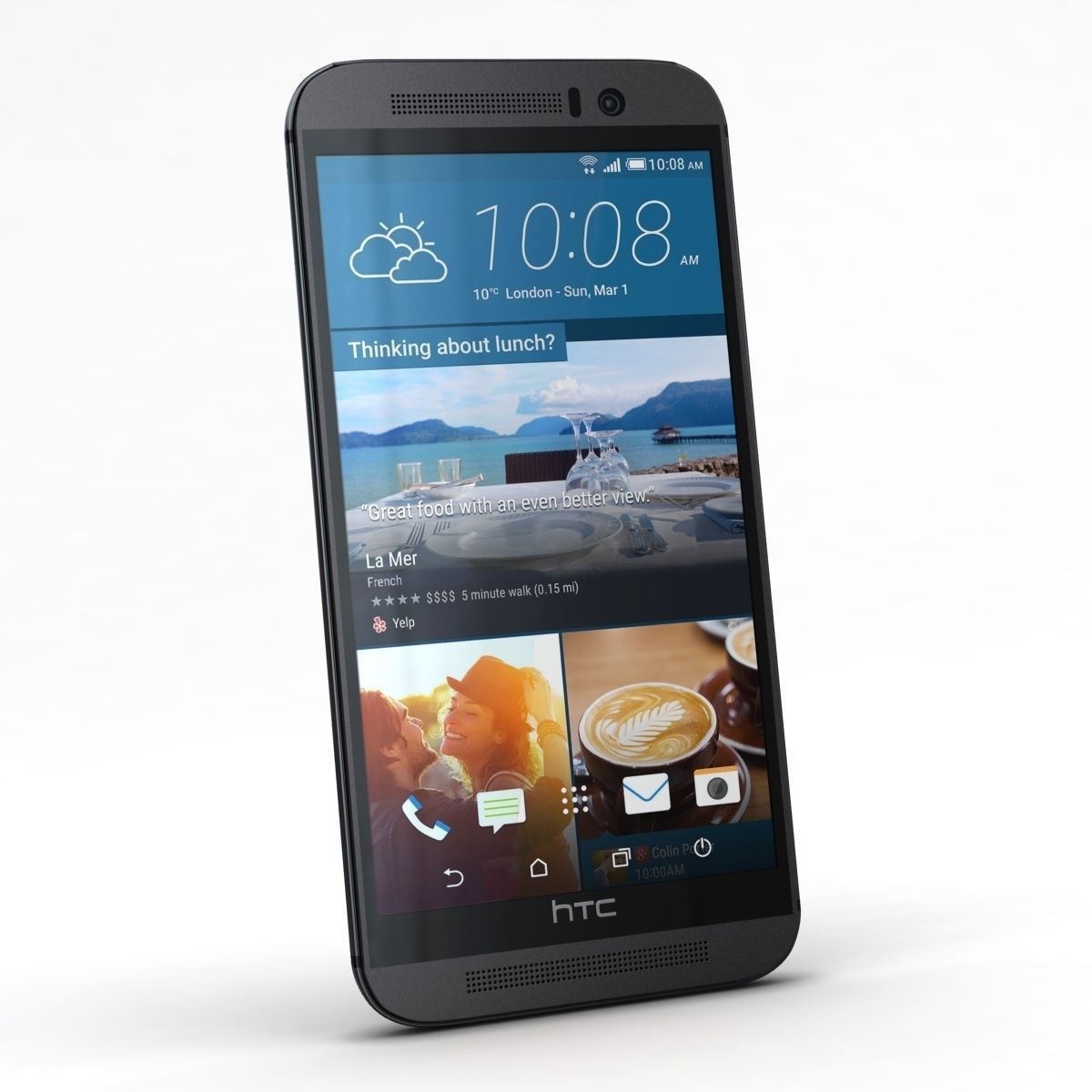 HTC One M9 Gunmetal Gray 3D model_1