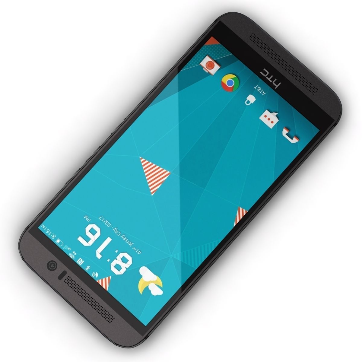 HTC One M9 Gunmetal Gray 3D model_4