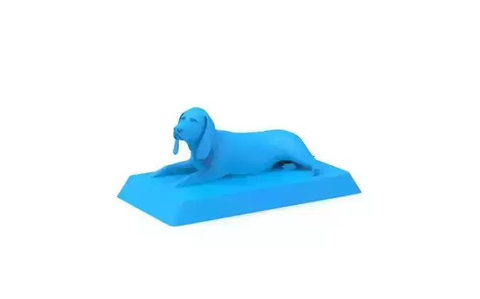 Basset Hound 3d print ready 3D print model