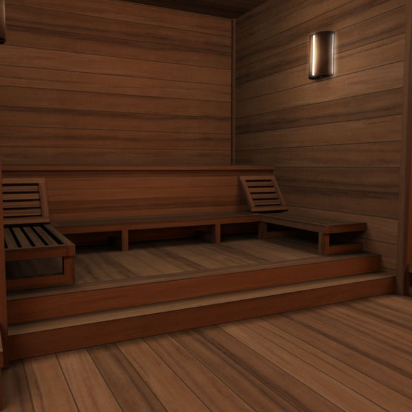 Spa Health Club Low Poly 3D model_8