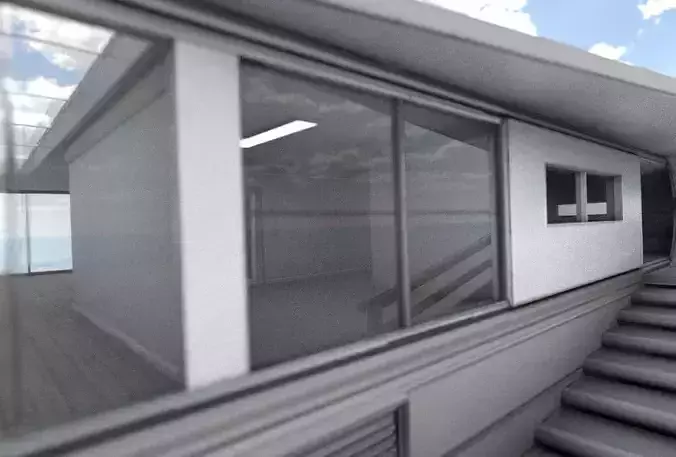 Futuristic Apartment Buildung Free low-poly 3D model