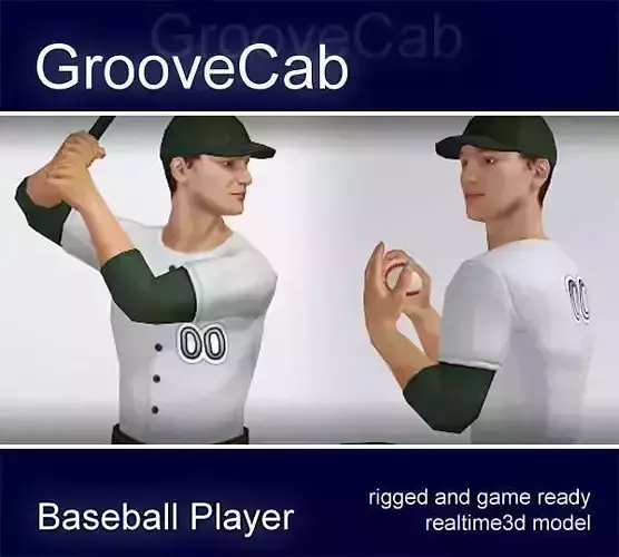 Baseball Player Male rigged