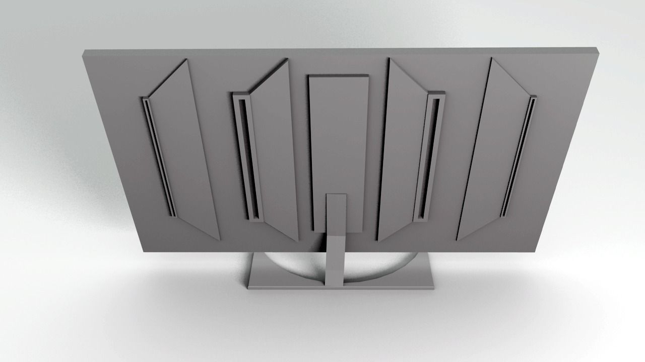 Acer Next-Gen Monitor Free low-poly 3D model_3