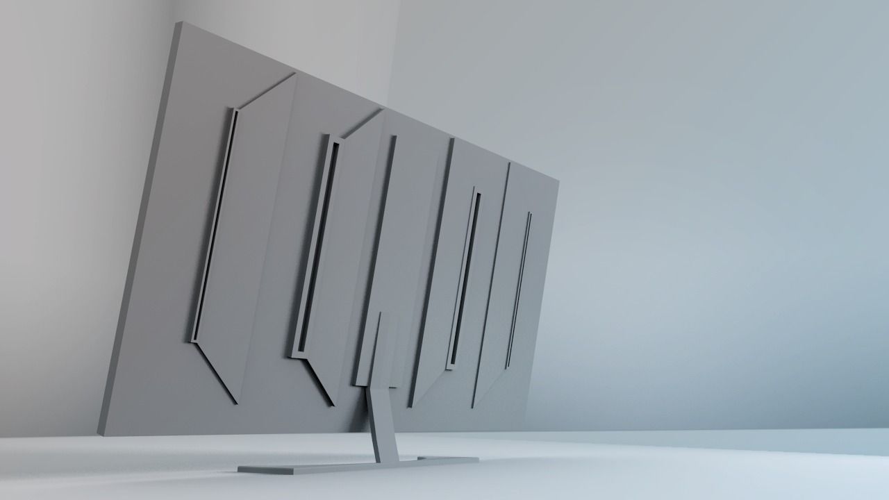 Acer Next-Gen Monitor Free low-poly 3D model_1