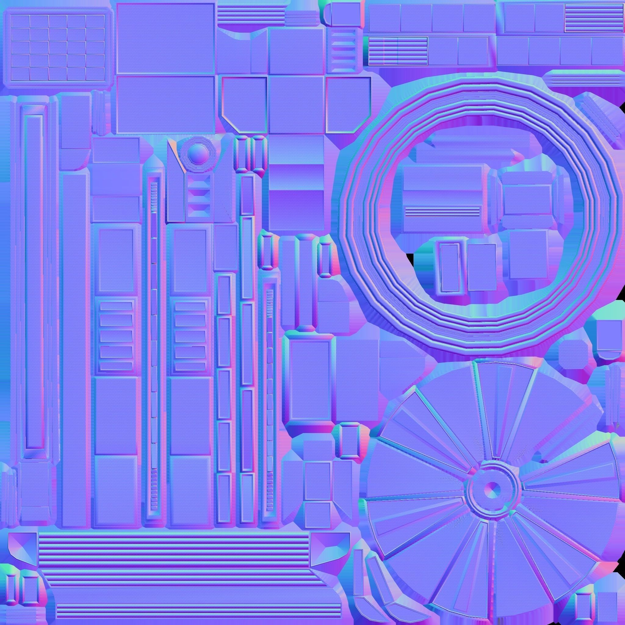 Drone Game Ready futuristic Free low-poly 3D model_33